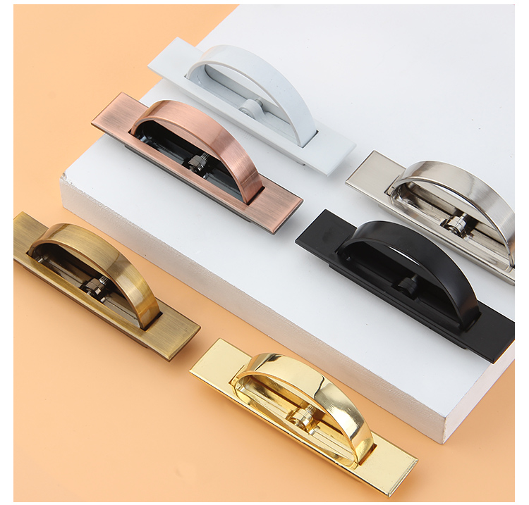 旋转隐形拉手榻榻米拉手暗藏式地台盖板抽屉柜门旋转隐形拉手内嵌入式