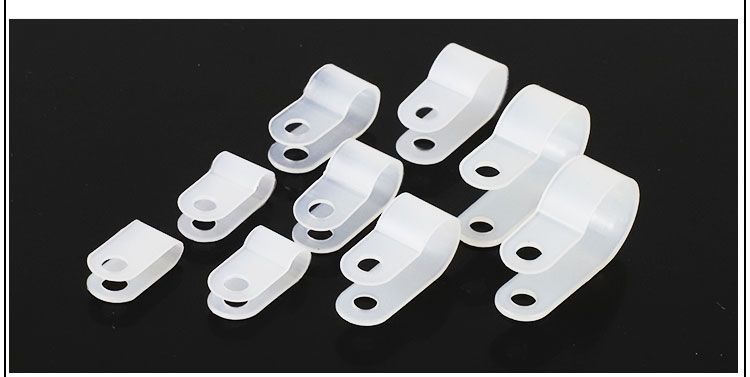 走线扣网线走线神器r型线夹绝缘卡u形尼龙理线螺丝固定夹电缆走线卡扣