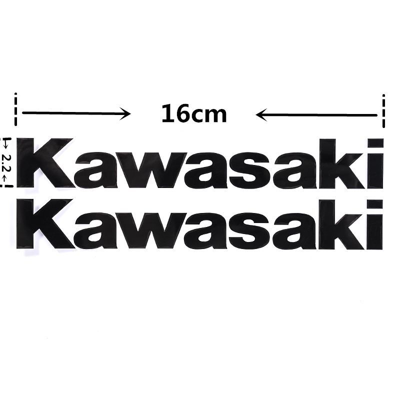 适用于摩托车贴纸kawasaki川崎车标logo字母贴反光防水贴改装配件车贴