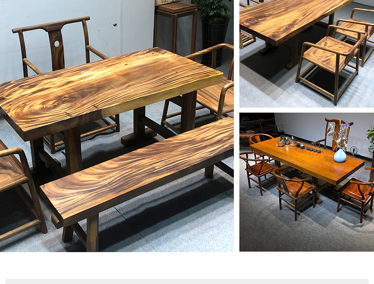 花梨大板桌工字架桌腿桌脚大板茶桌支架实木茶台支架定制 奥坎工字架