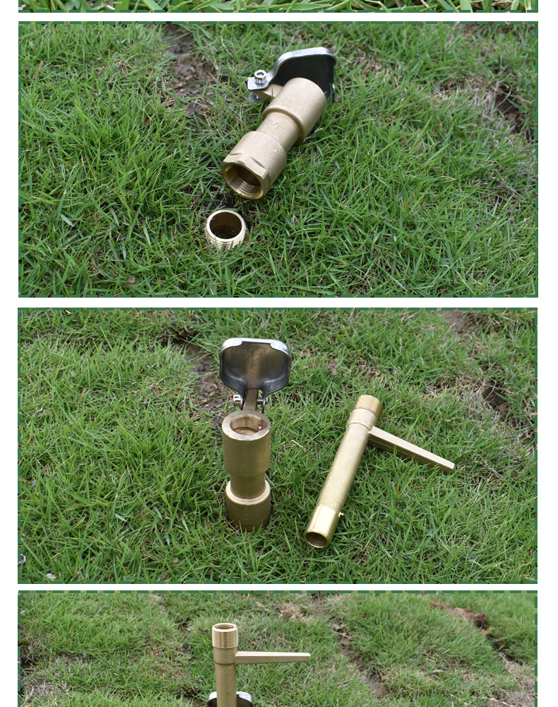 草坪园林全铜4分6分1寸取水器快速取水阀插杆地接头洒水栓dn20/25 取