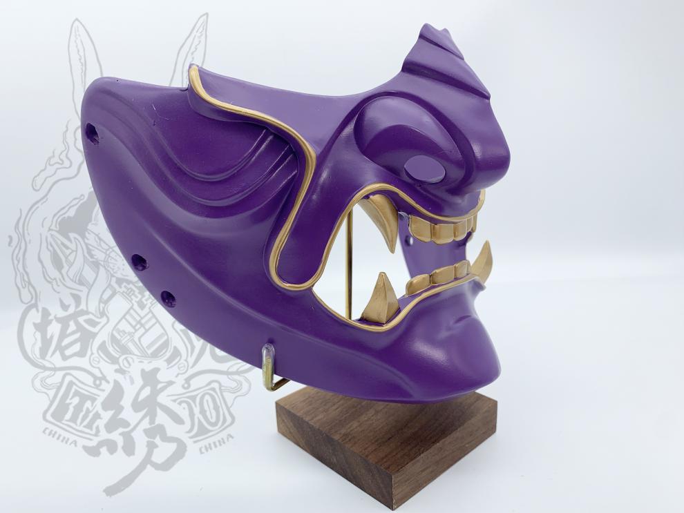 对马岛之魂面具 日式和风武士半脸般若面具对马岛之魂面颊万圣节cos