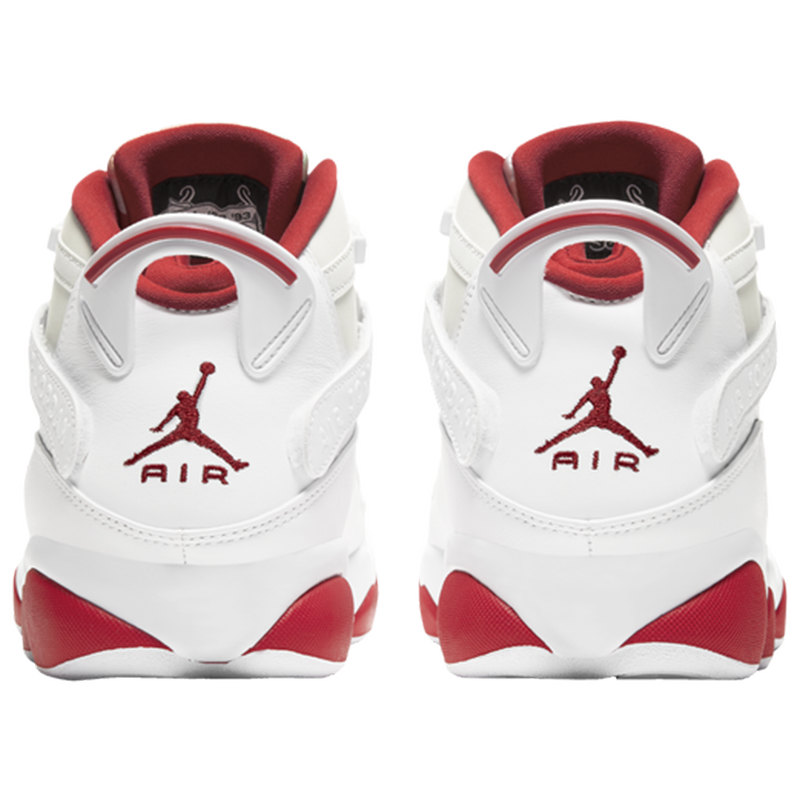 6ringsaj乔6男士网面透气休闲运动高帮篮球鞋实战战靴cd5077105白红款