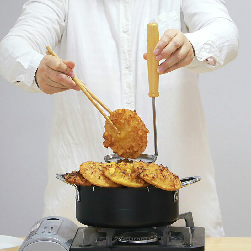 科赫德诺炸油饼工具精致304不锈钢锅巴模具油饼勺子油炸饼工具铜勺饼