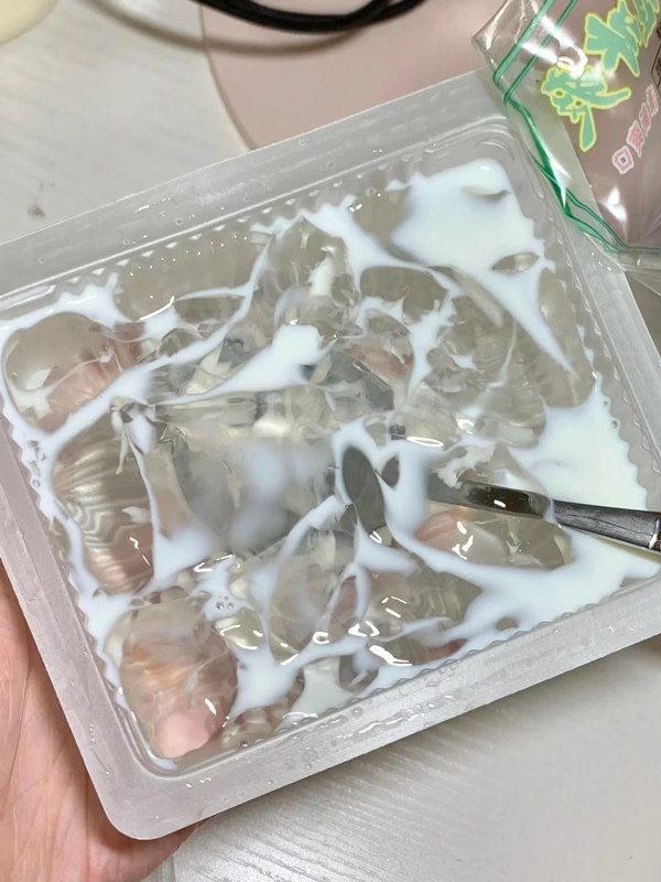 祖名木涟冰爽薄荷木莲冻木莲豆腐即食食品零食魔芋果冻350g盒装祖名