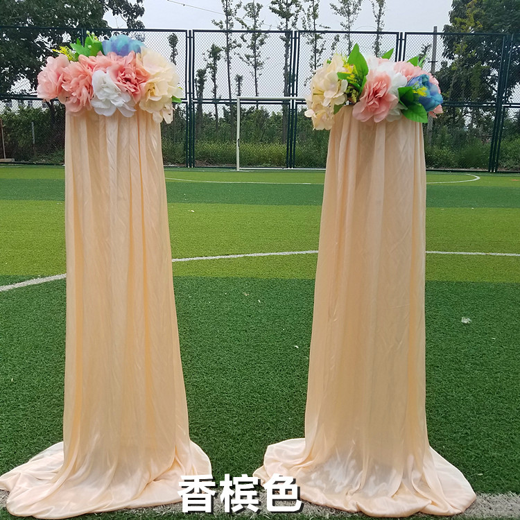 新款婚庆绢花拱门花门婚礼场地布置幸福门开业店庆活动铁艺仿真花拱形