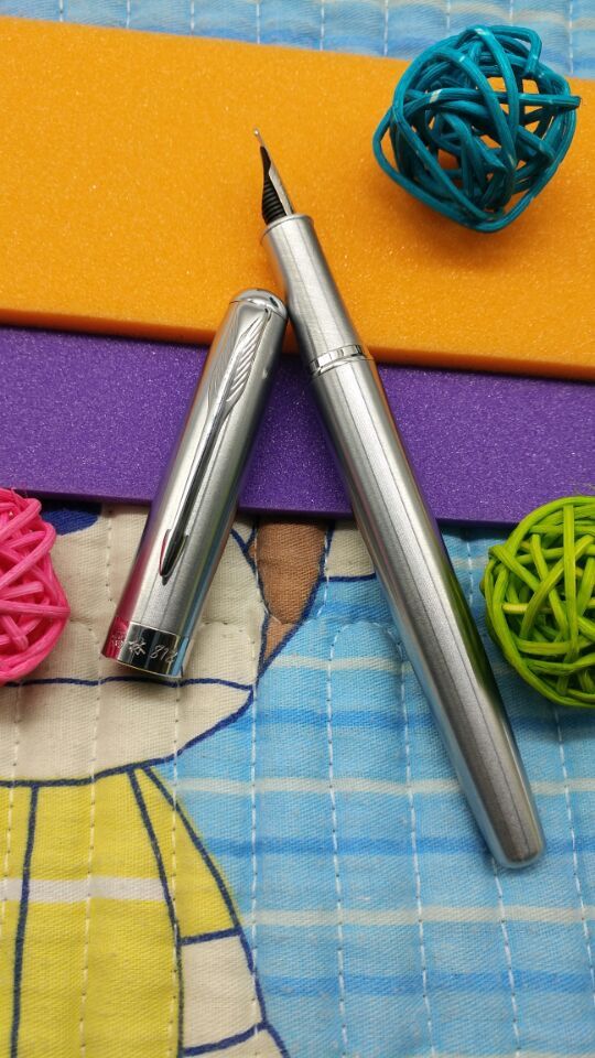 直尖书法钢笔福林812手工打磨笔尖练字效果赶超长刀研新款银色直尖