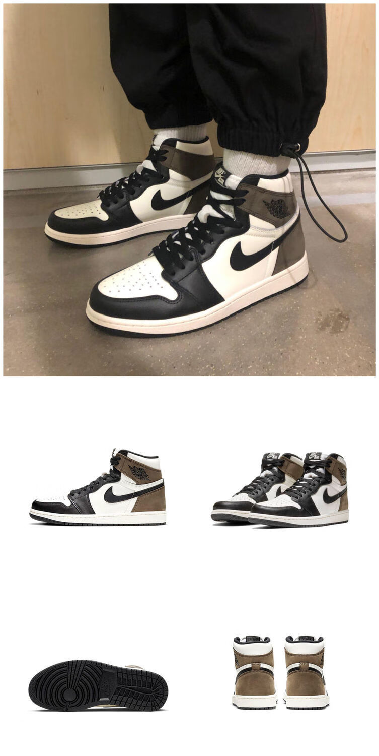 【官方旗舰】aj1高帮闪电倒钩黑曜石水洗蓝篮球鞋板鞋运动鞋男鞋a男女