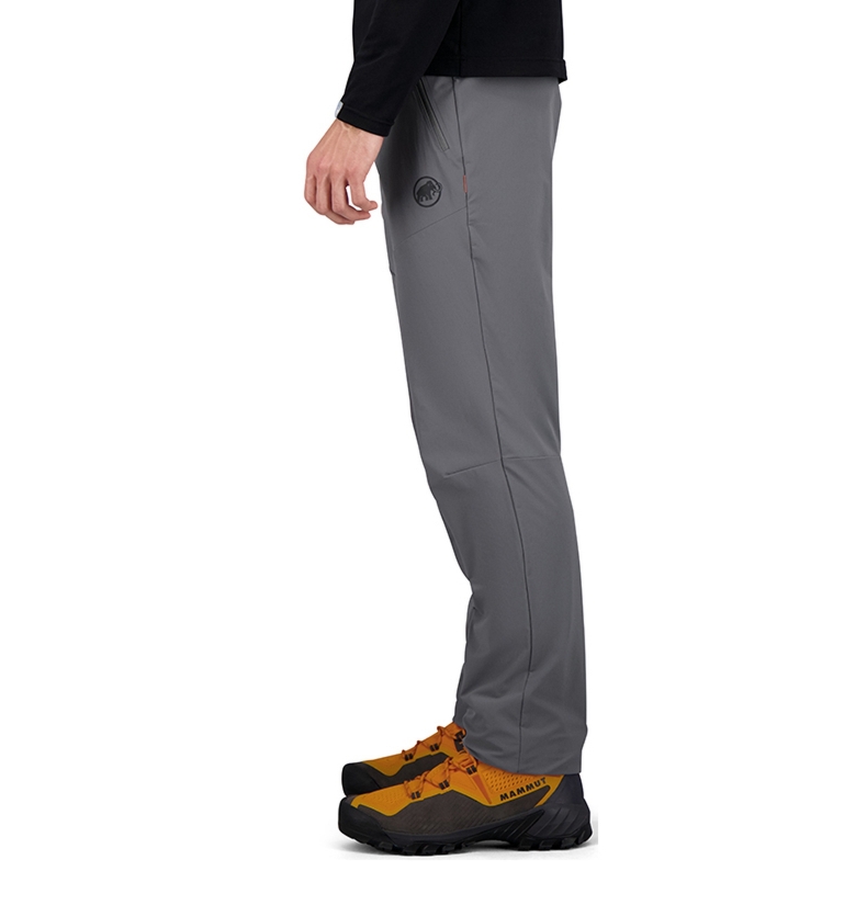 mammut猛犸象trekkers新品弹力舒适防风抗水软壳裤男户外长裤 蜥绿色