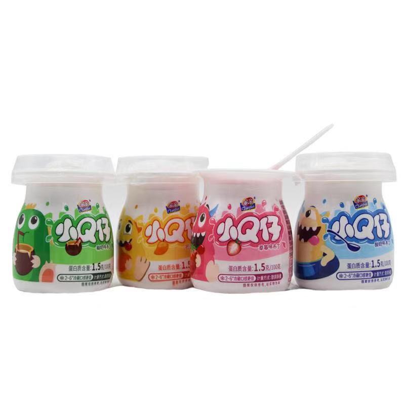 五一劳动节亲亲果冻小q仔布丁甜品草莓青苹果酸奶布丁果冻乳酸菌办公