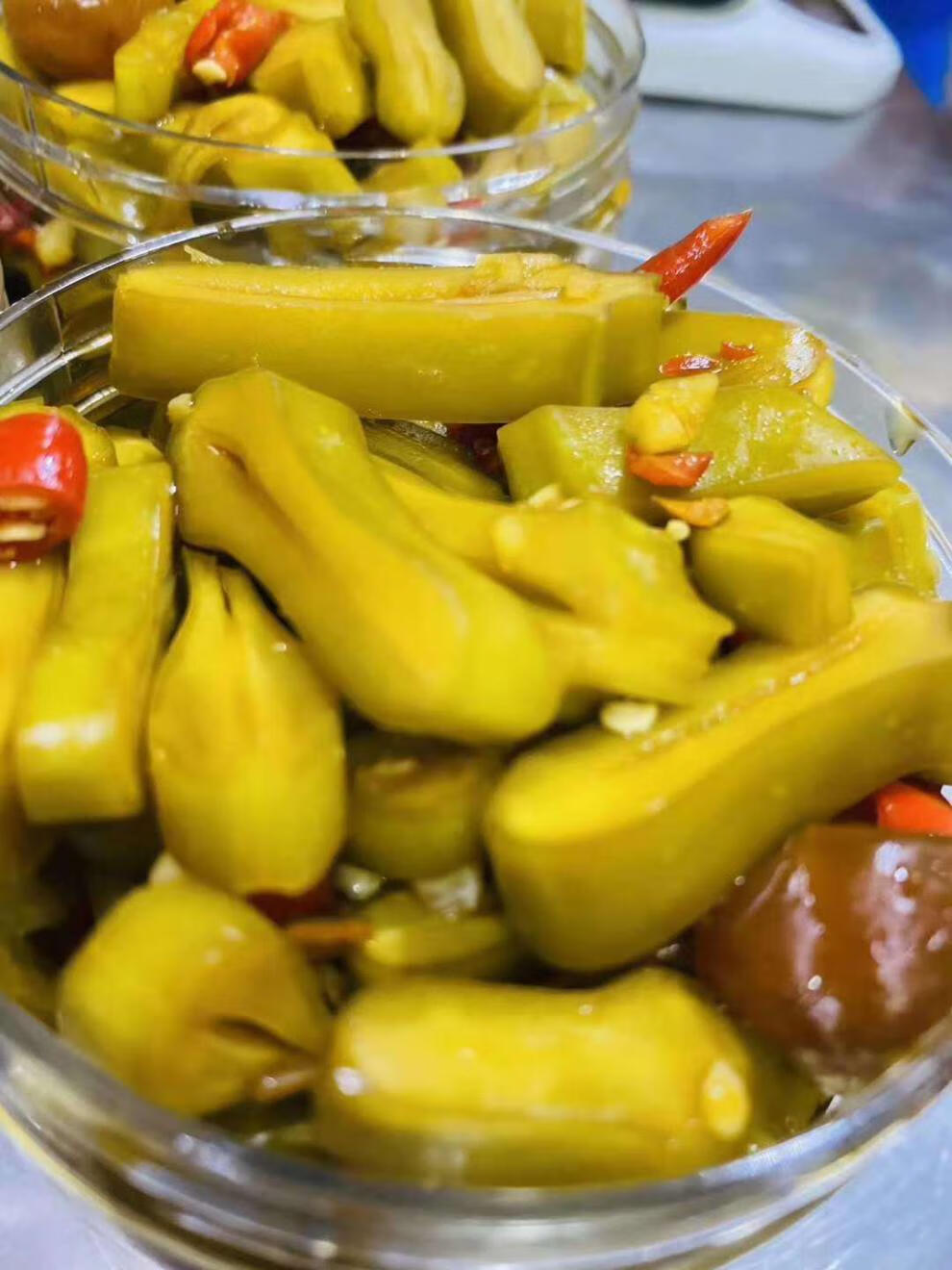 广西特产横县刀豆酸辣豆特色食品脆嫩可口酸嘢酱蒜香味刀豆250克袋装