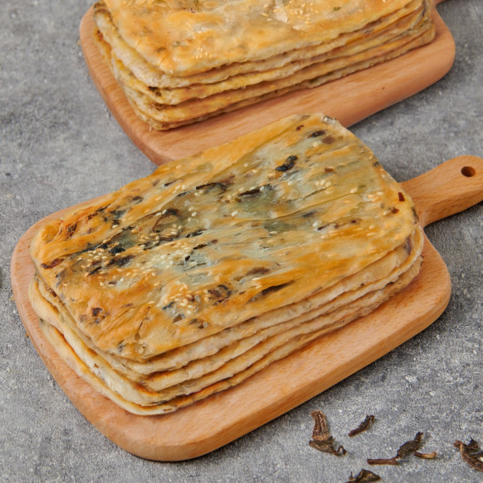 三全梅干菜锅盔 粮全其美京葱香梅干菜猪肉锅盔饼半成品早餐煎饼家庭