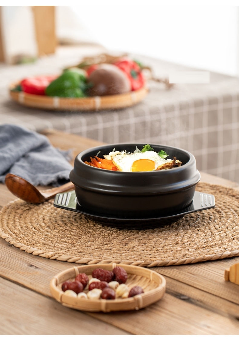 可以干烧炒菜的砂锅 小砂锅家用小号干烧不裂煲粥能在电磁炉上用的碗