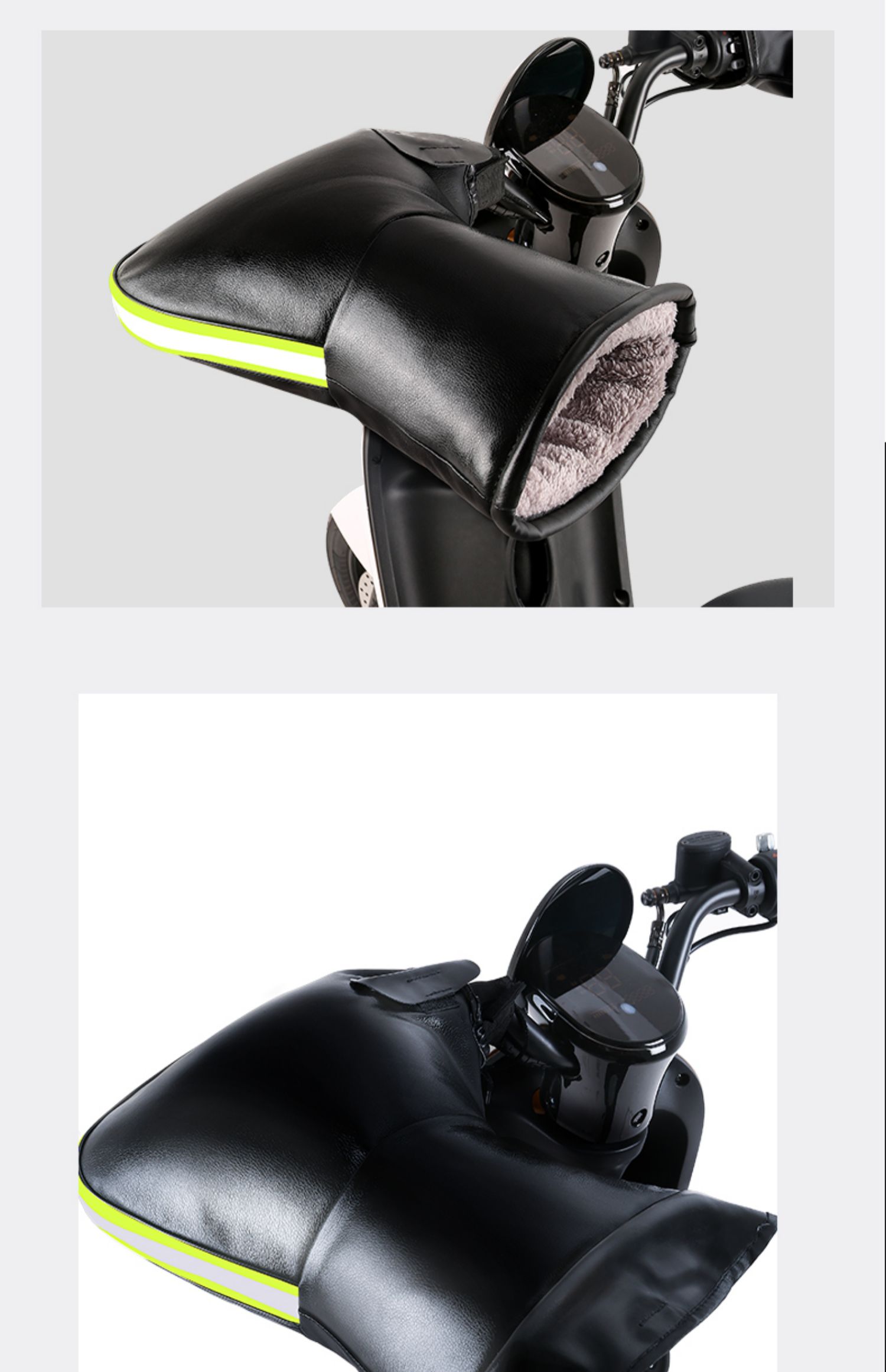 电动摩托车手把套冬季保暖防水通用电瓶车手套挡风加厚棉护手男女升级