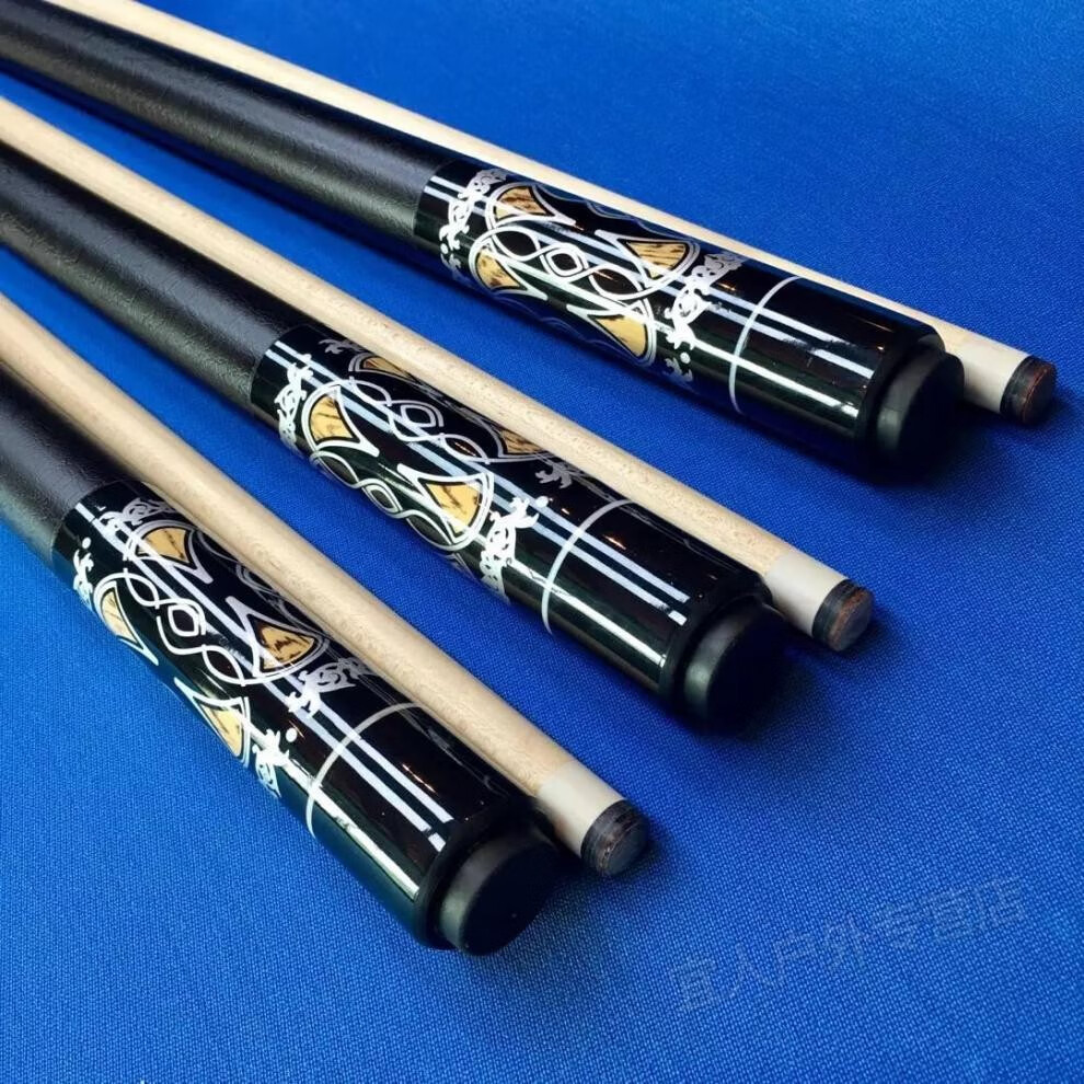 2021新款同款毒药深圳中式黑八桌球室公杆花式美式九球打杆枫木台球杆