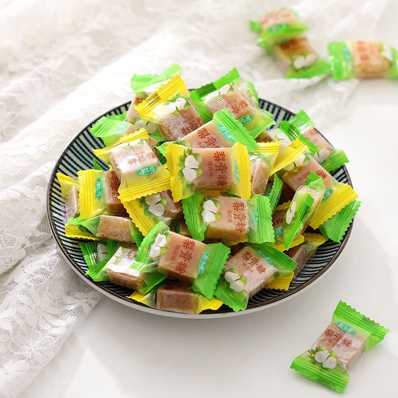 桃梨园梨膏糖清凉薄荷糖手工板糖糖果零食小吃独立包装1000g约180颗