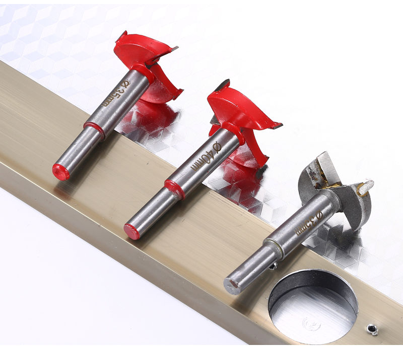 35mm开孔橱柜衣柜鞋柜门合页铰链专用木工开孔器定位调节开口钻头一体