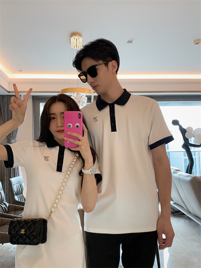 拉夏贝尔专柜大牌la情侣装连衣裙女阿姐家大麦2022夏季新款定制不一样