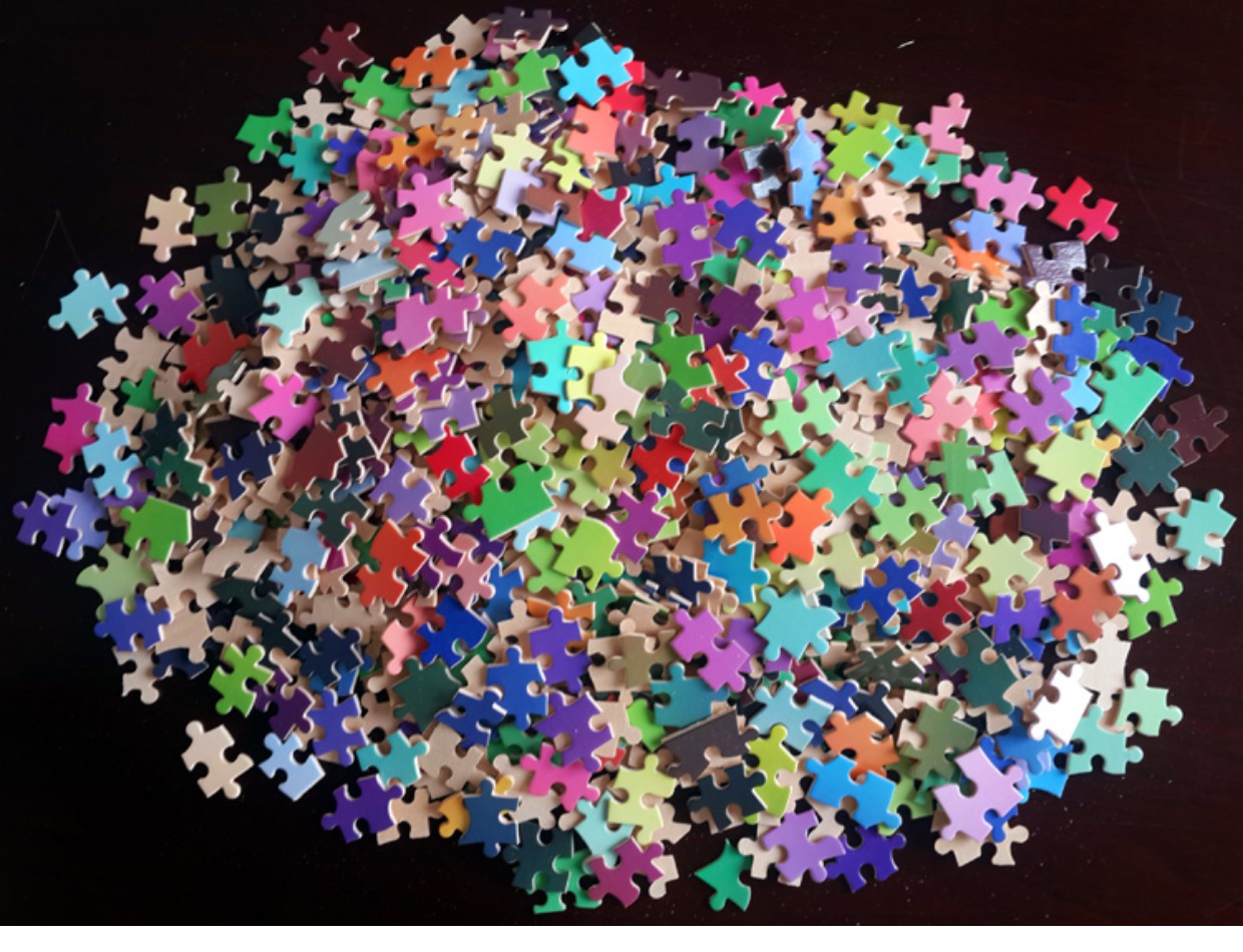 doge神烦狗木质白拼图1000片滑稽礼物 快乐玩耍500片高端塑料拼图