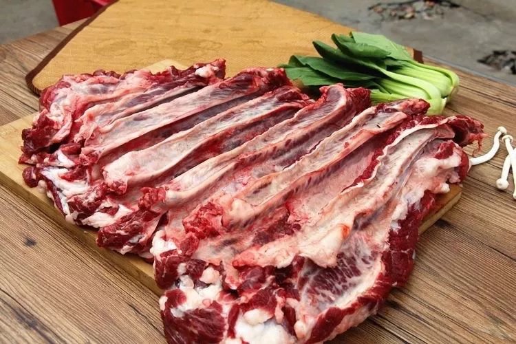 新鲜牛肋条肉生牛肉牛肋排肉剔骨牛排肉去骨农家散养黄牛肉清真昌隆