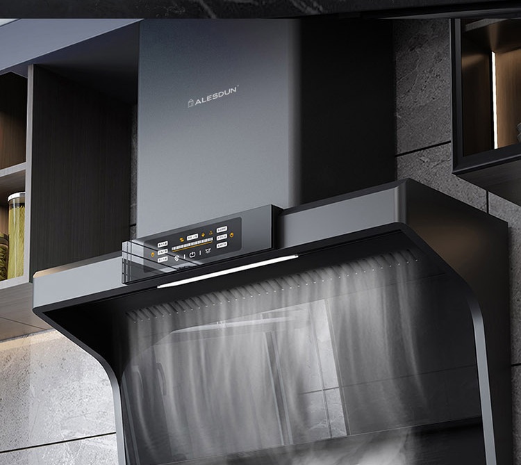 alesdun阿里斯顿高端电器吸油烟机ala925顶侧双吸大吸力智能体感抽油