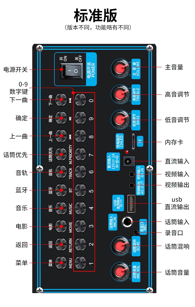先科sast广场舞音响带无线话筒显示屏幕的唱歌拉杆户外家用k歌蓝牙