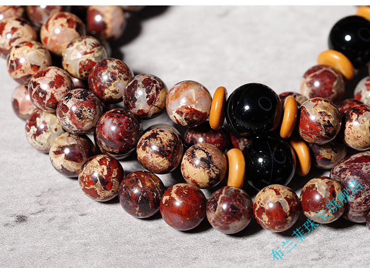 玩挂链女士花伊丁手串 (强磁款)直径8mm 108颗天宝石手链【图片 价格