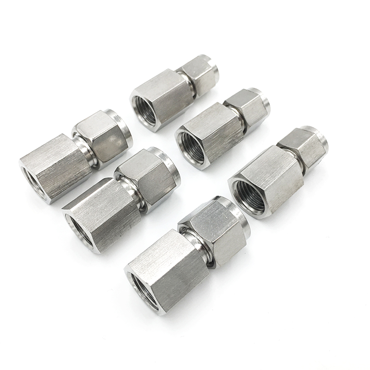 内丝卡套直通终端接头304不锈钢英制管卡套式接头m14*1.5g1/4 m14*1.