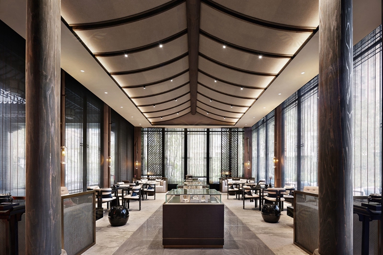 新中式售楼处部洽谈桌椅组合酒店大堂会所谈判接待轻奢布餐椅现货餐椅