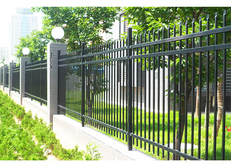 热镀锌钢围墙护栏铁艺围栏别墅庭院栅栏户外工厂小区农村隔离栏杆