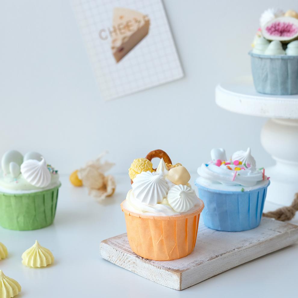 烘焙纸杯蛋糕杯韩式马卡龙色系网红款纸杯甜品台圣诞摆台粉蓝50个份