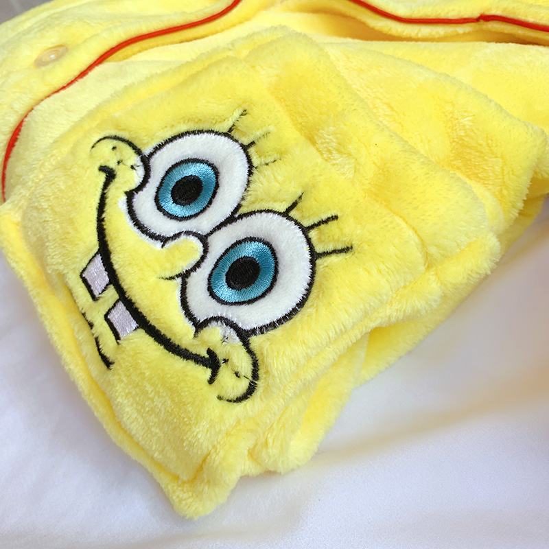 xcfreht海绵宝宝睡衣冬款女2021年新款秋冬季珊瑚绒男可爱加厚情侣可