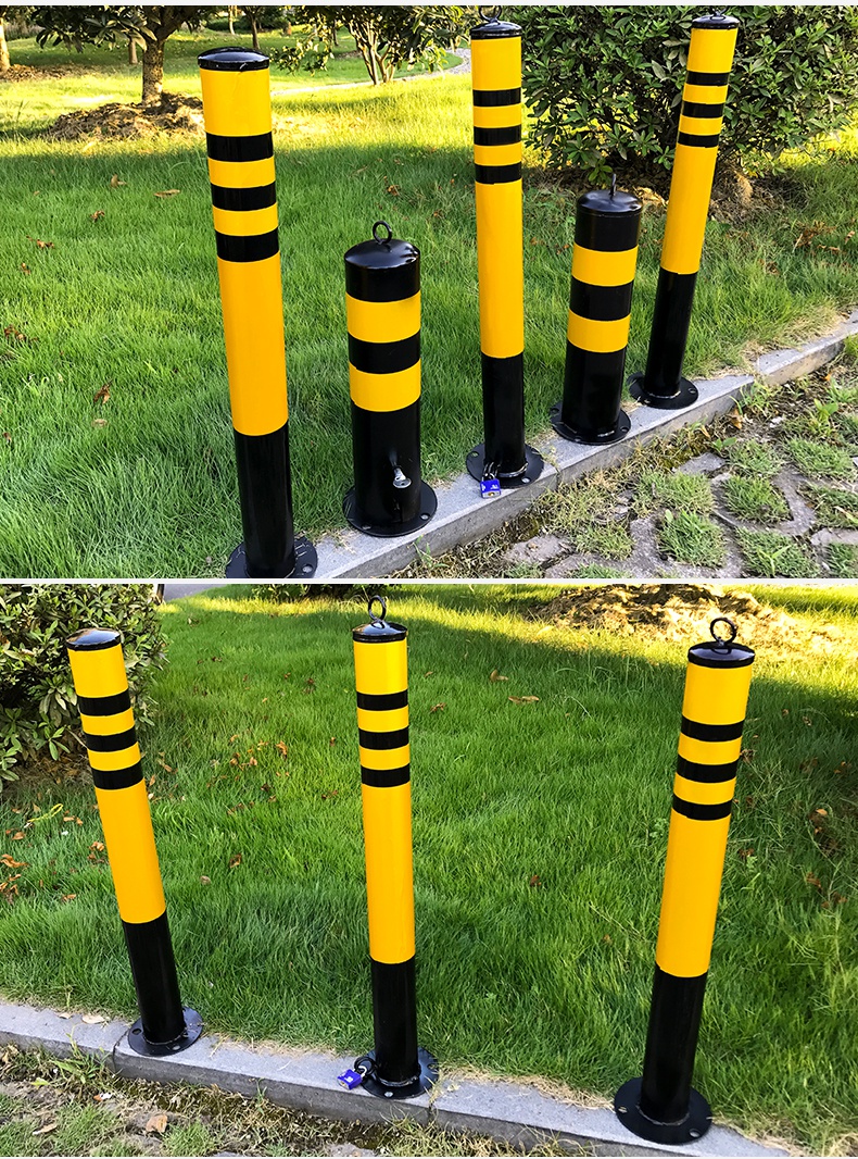 汽车停车地桩立柱停车位锁地锁路障立柱挡车库固定占位防撞阻车器