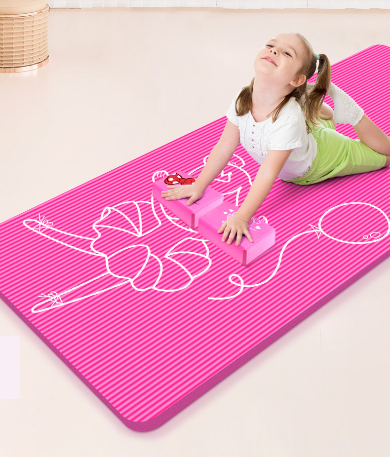 舞蹈垫子儿童加厚加宽加长跳舞练功垫家用地垫女孩健身防滑瑜伽垫舞蹈