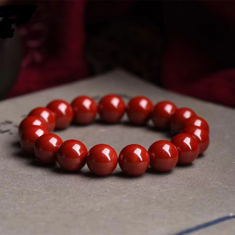 【jd物流】珀芙诺朱砂手串保真紫金砂男女款本命年红砂单圈手链情侣