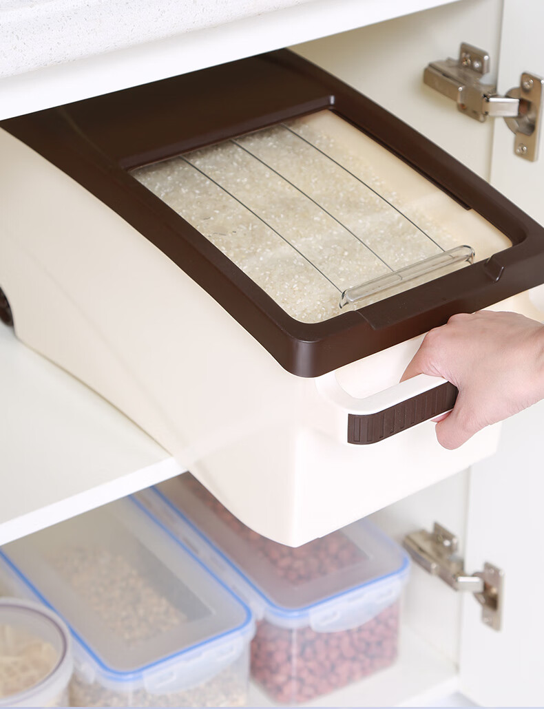 班奇盾加厚米桶家用20斤装放面粉的容器储米箱50厨房米面30收纳盒组合