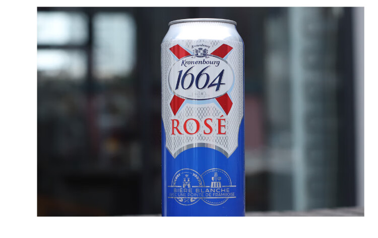 1664桃紅啤酒500ml聽裝 法國風情水果味嘉士伯玫瑰rose罐裝 6罐裝(21