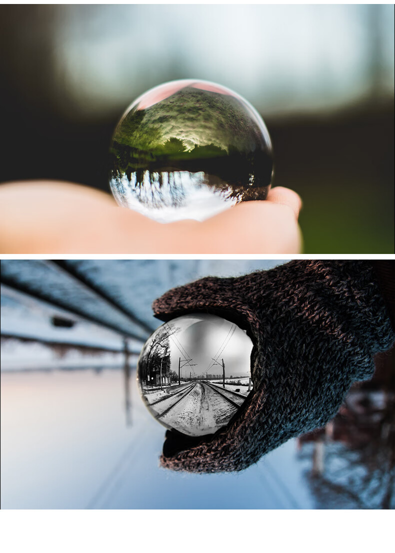 前景虚化道具摄影水晶球创意倒影拍摄单反微单相机影视婚纱摄影光学