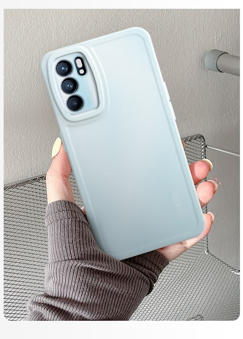 肖兆opporeno6手机壳reno6pro硅胶保护套磨砂透明reno345pro镜头全包