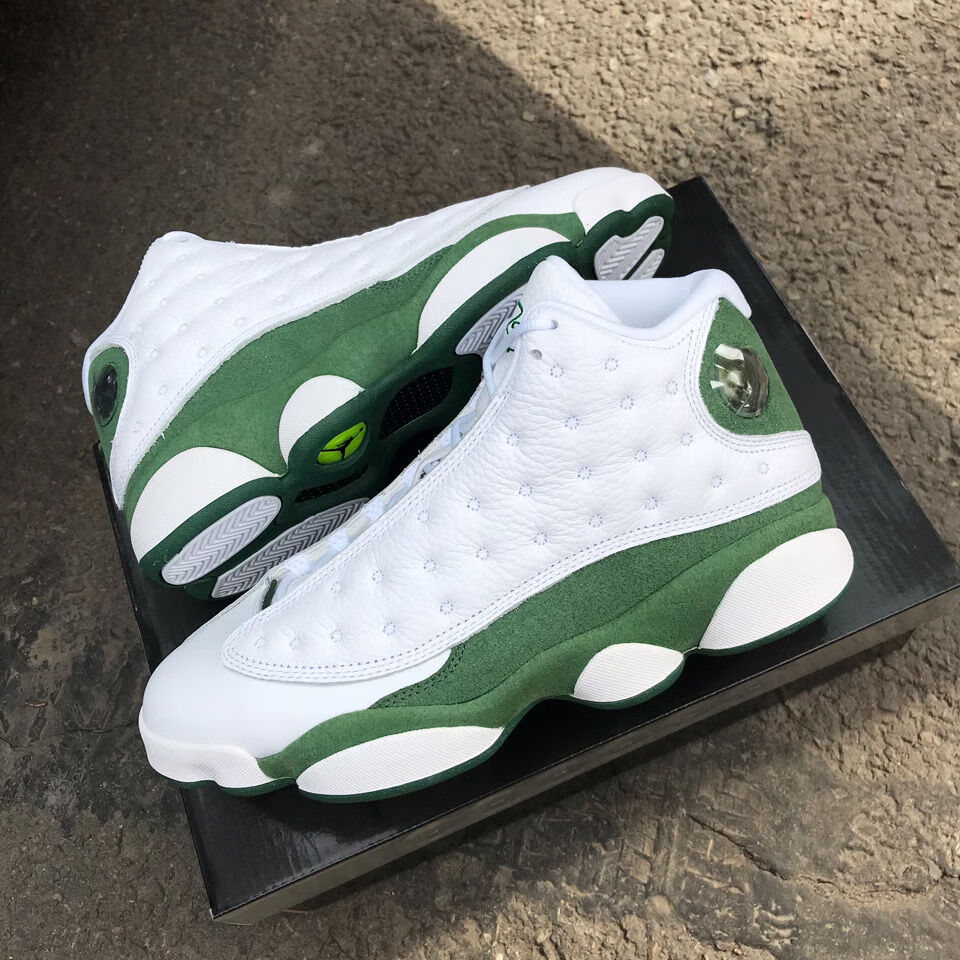 【官方自营旗舰店】运动鞋air jordan 13 雷阿伦 13白绿 雷阿伦配色