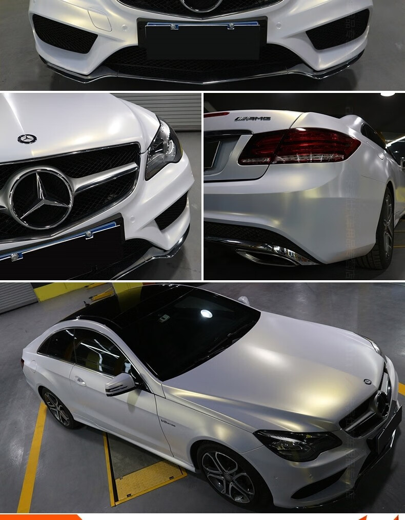 汽车陶瓷白变色龙车身改色膜渐变白贴纸全车身贴膜个性整车改色膜