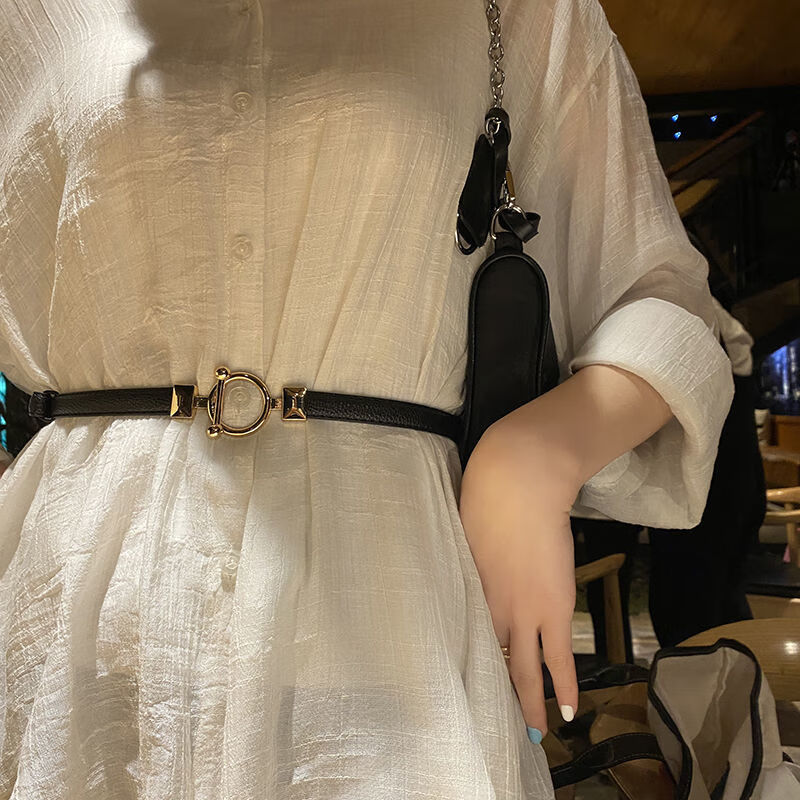 新年装细腰带女装饰夏季腰链配饰连衣裙子收腰百搭腰封潮流女士皮带