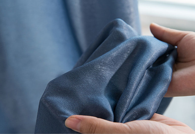 天丝绒纱帘透光不透人窗纱卧室客厅阳台隔断飘窗双开韩褶窗帘脏粉色天