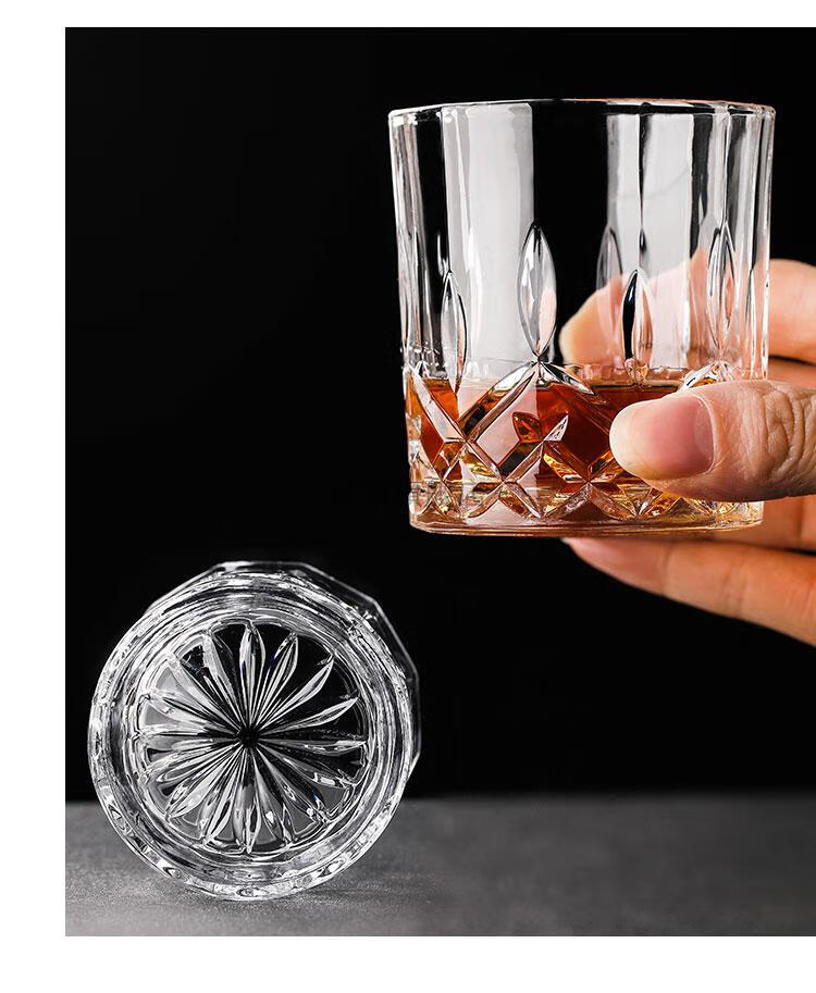 威士忌品鉴杯 家用威士忌杯子北欧古典洋酒品鉴杯玻璃水晶个性伏特加