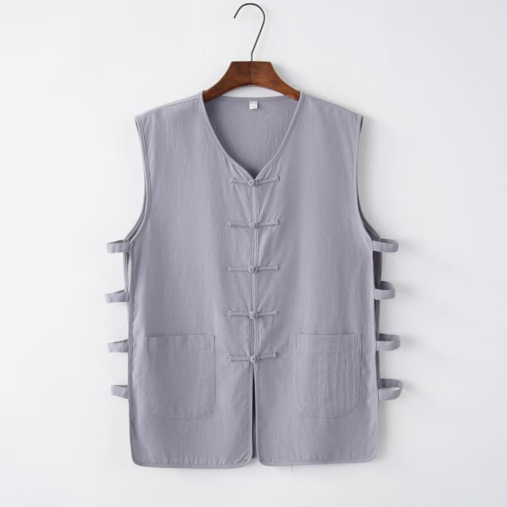 俞兆林加肥加大唐装男马甲夏季汗衫无袖马褂休闲宽松中式汗卦老头衫