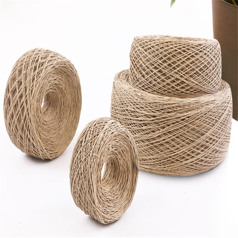 牛皮纸绳传统糕点包装单股中药捆绑绳子吊牌绳瓶口绳手工编织制作13