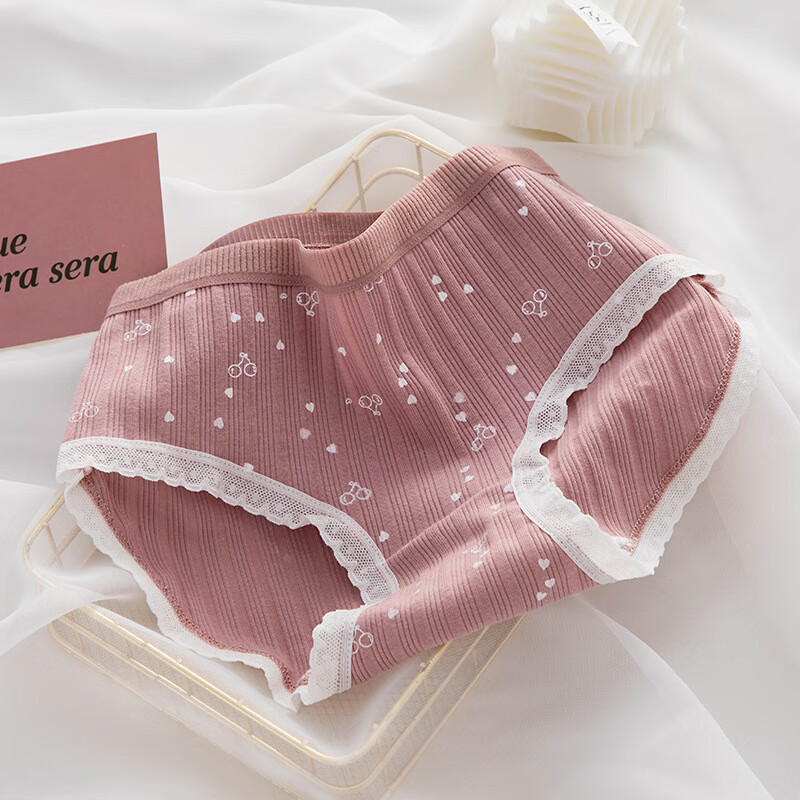 女童内裤发育期纯棉三角裤12周岁以上女孩中大童13岁少女短裤儿童 5条