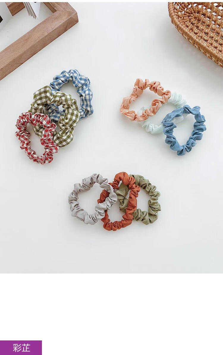彩芷小肠发圈大肠头绳女网红ins皮筋女扎头饰发绳简约小号2022年2渐变