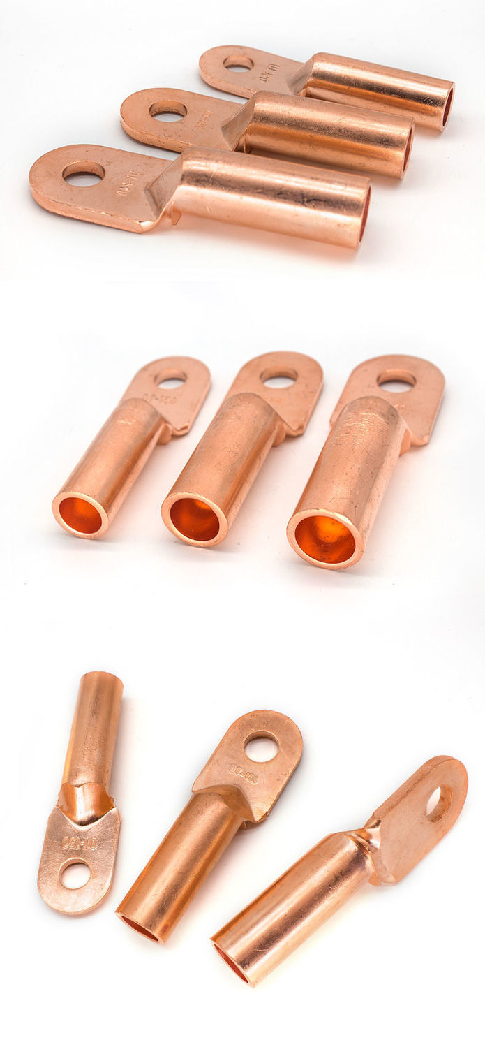 定制dt铜鼻子铜接线端子10630平方铜线鼻子电缆堵油铜接头线耳可镀锡