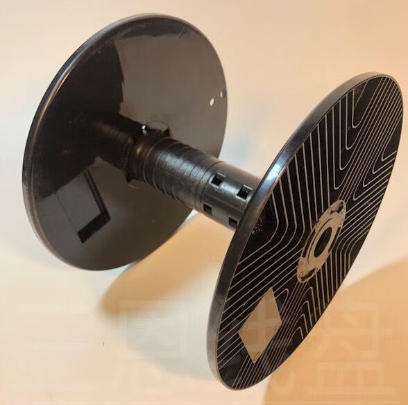 盘便携放线器工字轮绕线盘收线轴空盘塑料线盘 白色手摇收线轮【图片